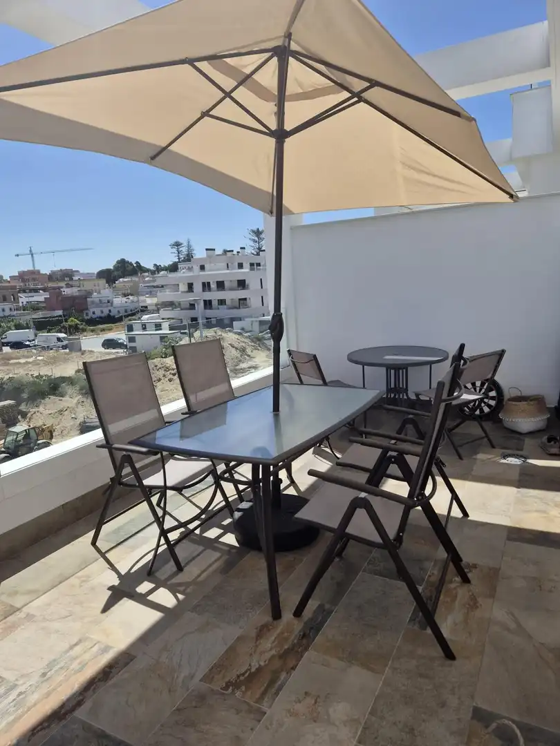 Terrassa de Pis de lloguer en Sanlúcar de Barrameda amb Aire condicionat, Terrassa i Moblat
