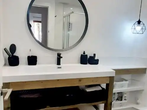 Bathroom of Houses for sale in Platja de la Pobla de Farnals