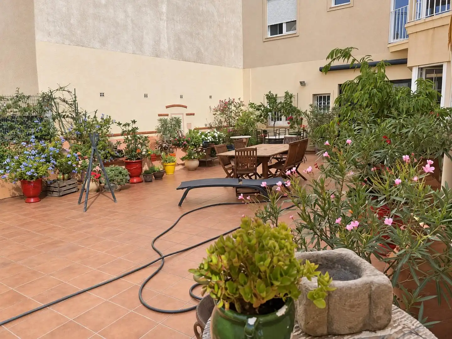 Terrasse von Wohnungen zum Verkauf in Figueres mit Privatgarten und Abstellraum