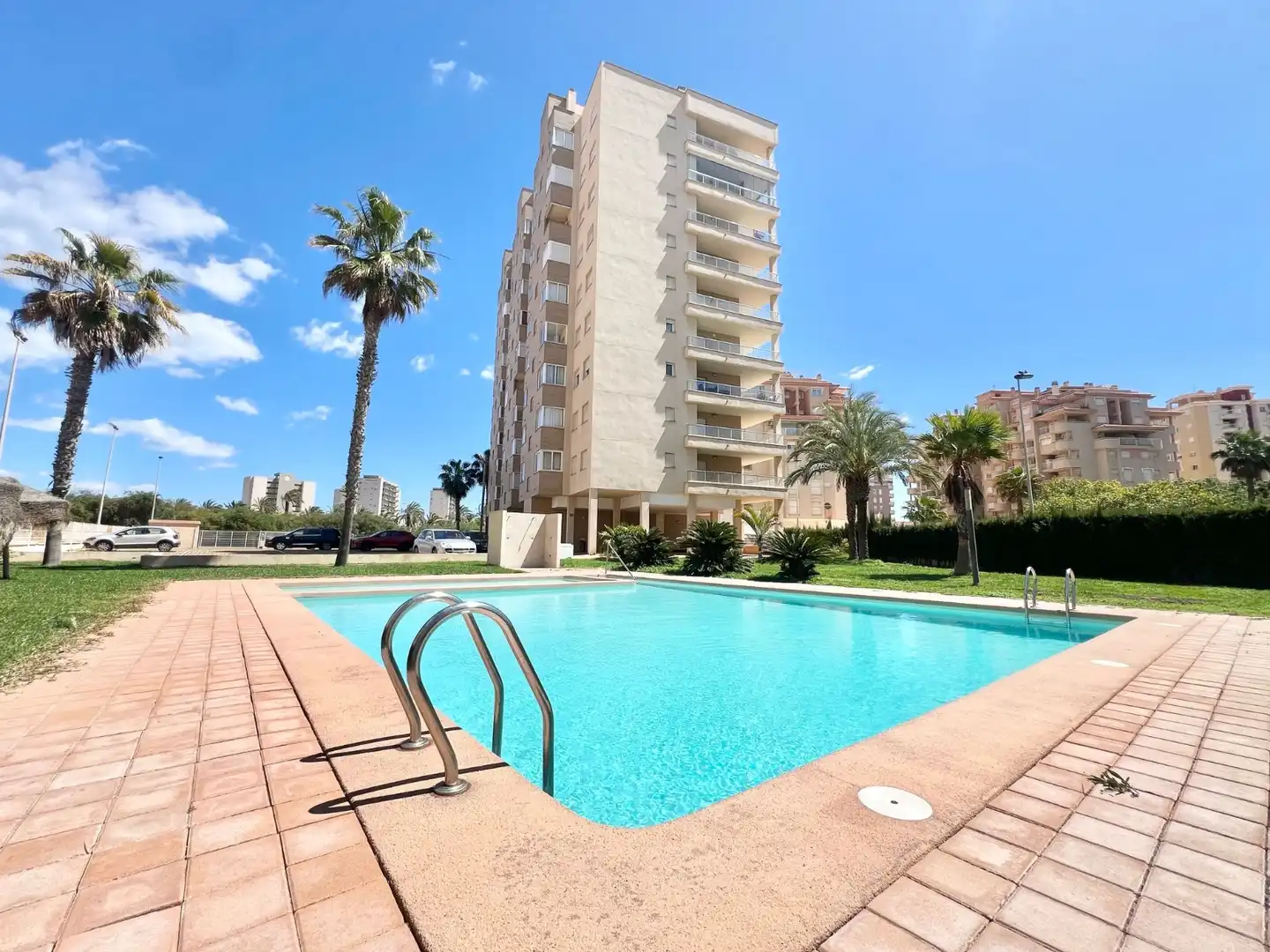 Schwimmbecken von Dachboden zur Miete in La Manga del Mar Menor mit Klimaanlage, Heizung und Terrasse