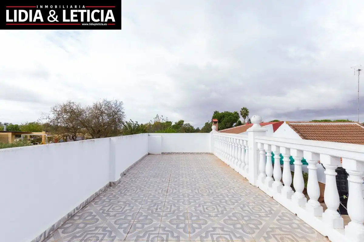 Terraza de Casa o chalet en venta en Alcalá de Guadaira con Aire acondicionado, Calefacción y Jardín privado