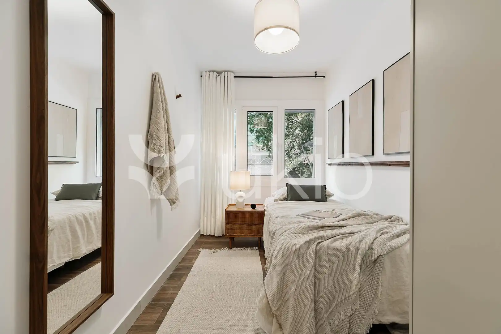 Habitación de Apartamento de alquiler en Barcelona con Aire acondicionado, Amueblado y Horno