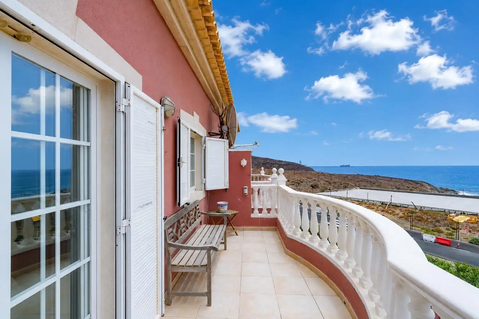Terraza de Casa adosada de alquiler en Granadilla de Abona con Jardín privado, Terraza y Balcón