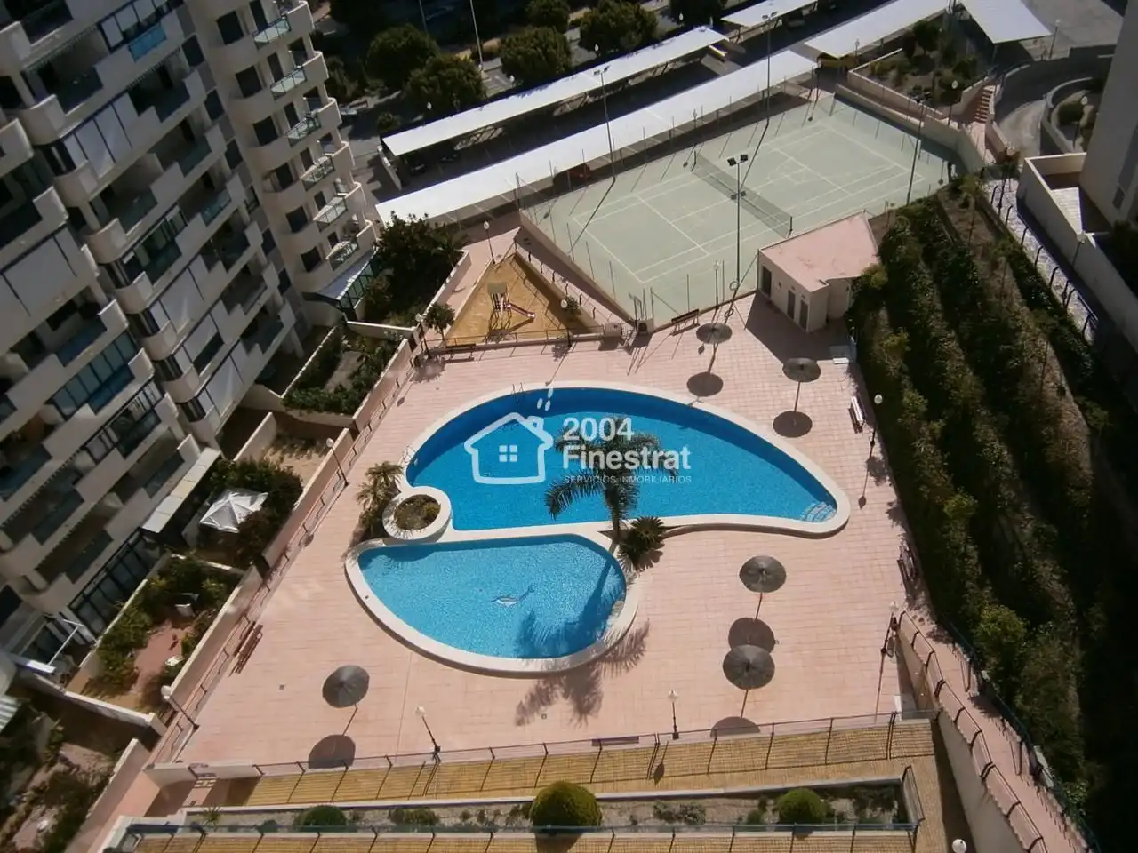 Schwimmbecken von Wohnungen zur Miete in Villajoyosa / La Vila Joiosa mit Klimaanlage, Terrasse und Möbliert