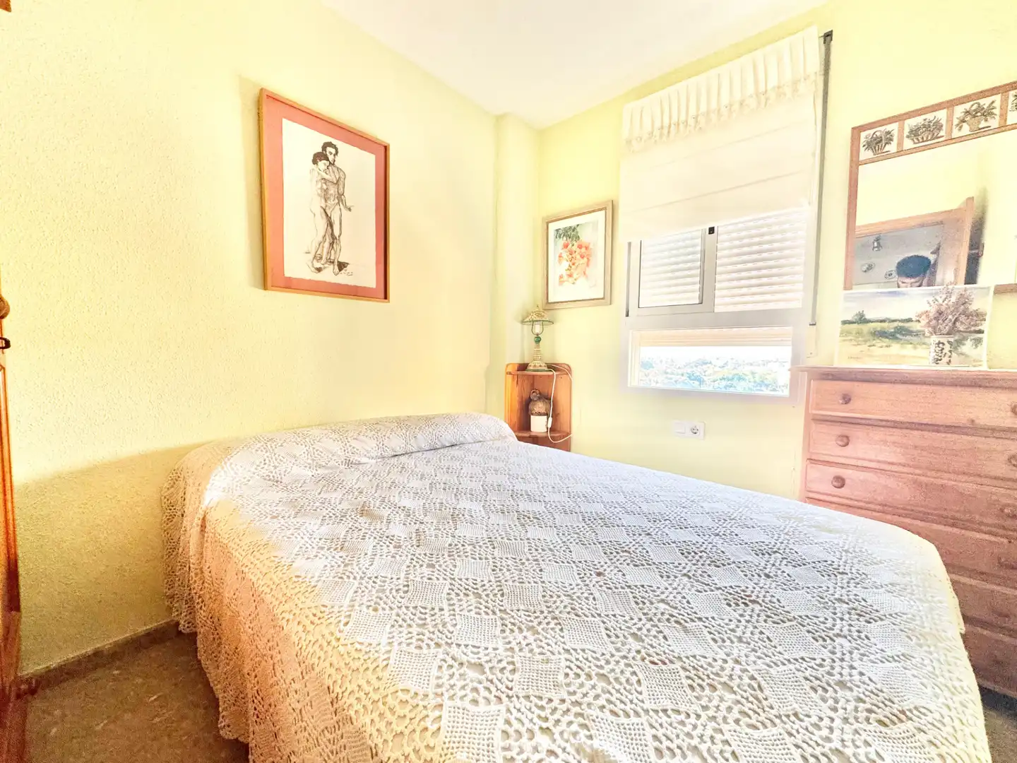 Dormitori de Apartament de lloguer en Canet d'En Berenguer amb Aire condicionat, Terrassa i Moblat