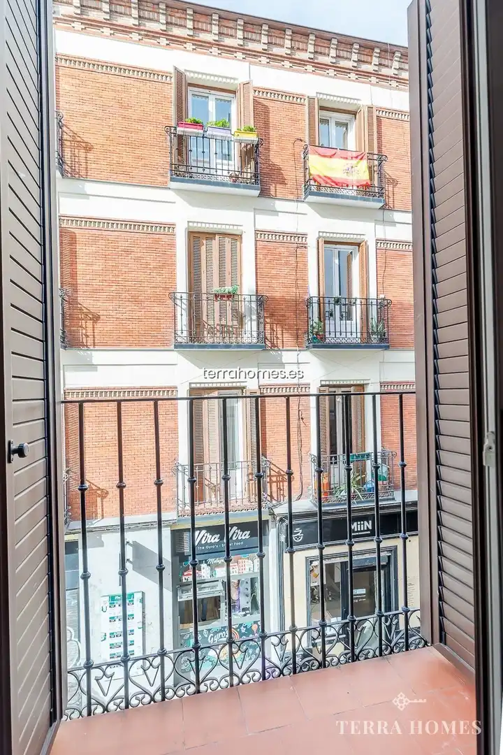 Terraza de Apartamento de alquiler en Madrid con Aire acondicionado, Calefacción y Amueblado