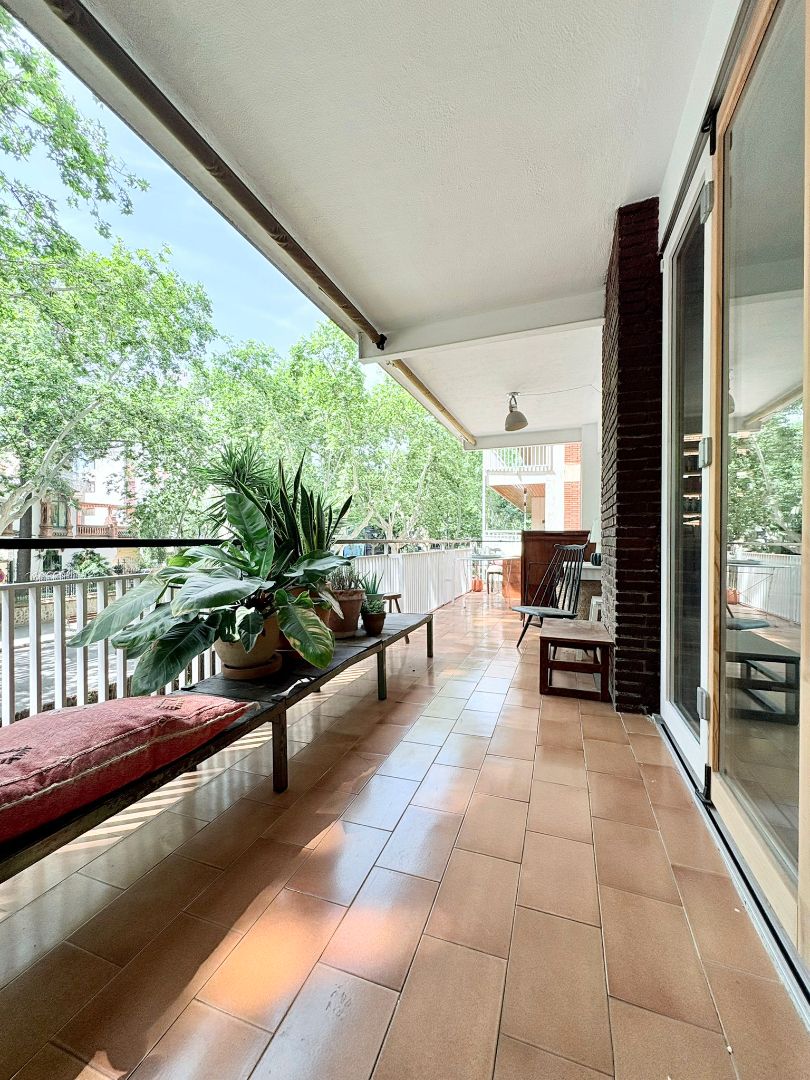 Terrace of Flat for sale in  Barcelona Capital  with Air Conditioner, Heating and Parquet flooring