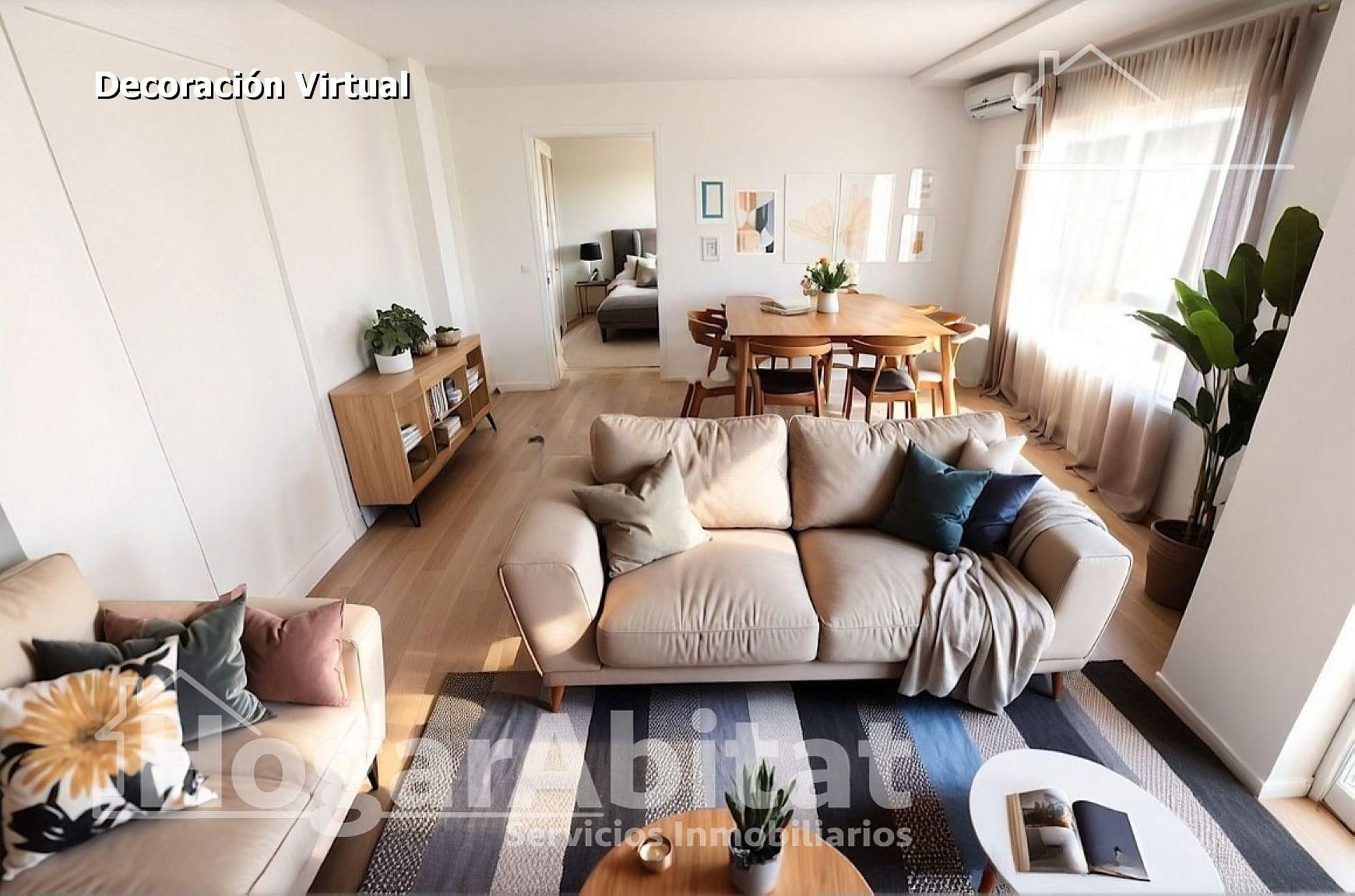 Sala d'estar de Pis en venda en  Valencia Capital amb Aire condicionat i Balcó