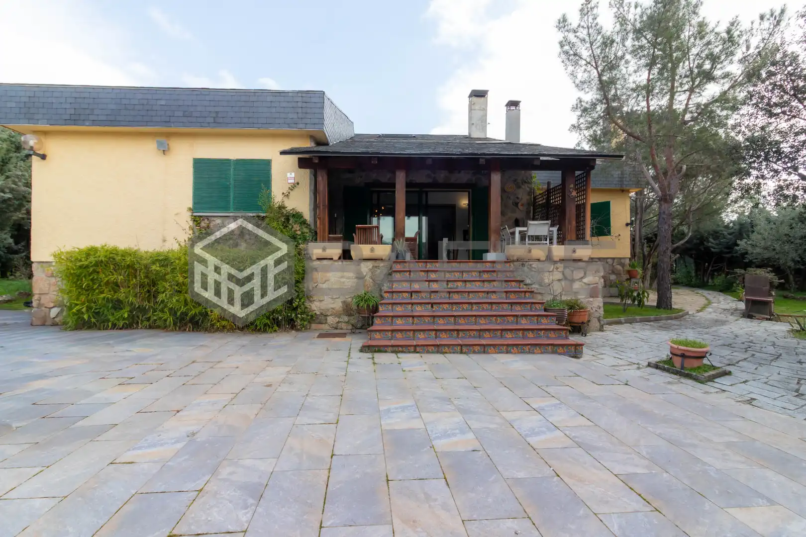 Vista exterior de Casa o chalet en venta en Navalagamella con Calefacción, Jardín privado y Terraza