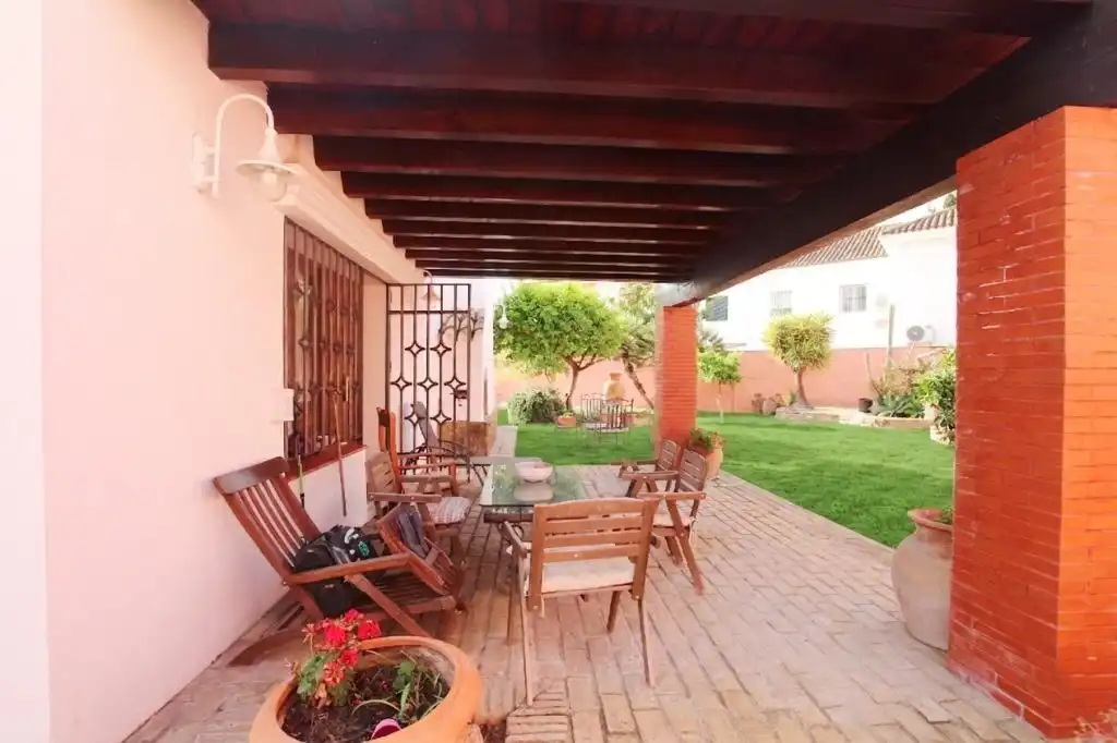 Terraza de Casa o chalet en venta en Jerez de la Frontera con Aire acondicionado, Jardín privado y Terraza