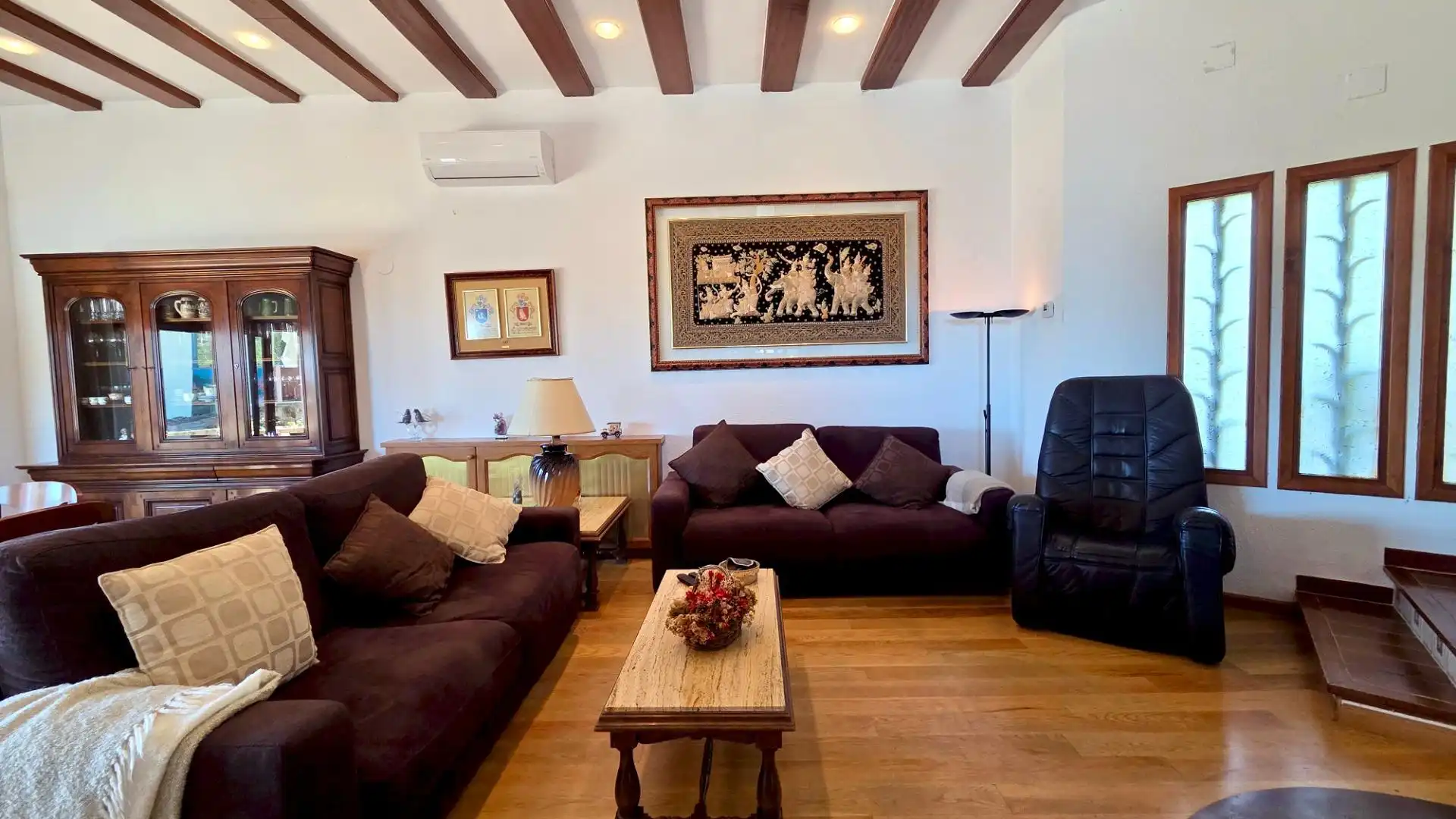Sala d'estar de Casa o xalet en venda en Lloret de Mar amb Aire condicionat, Calefacció i Jardí privat