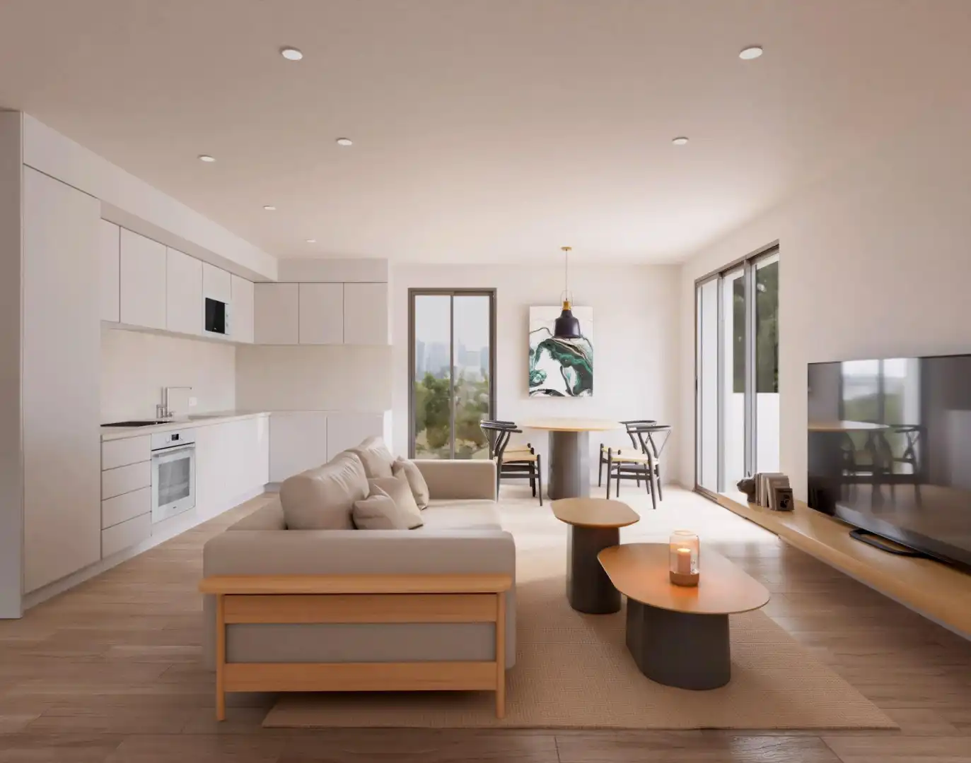 Wohnzimmer von Wohnung zum Verkauf in Santa Perpètua de Mogoda mit Heizung