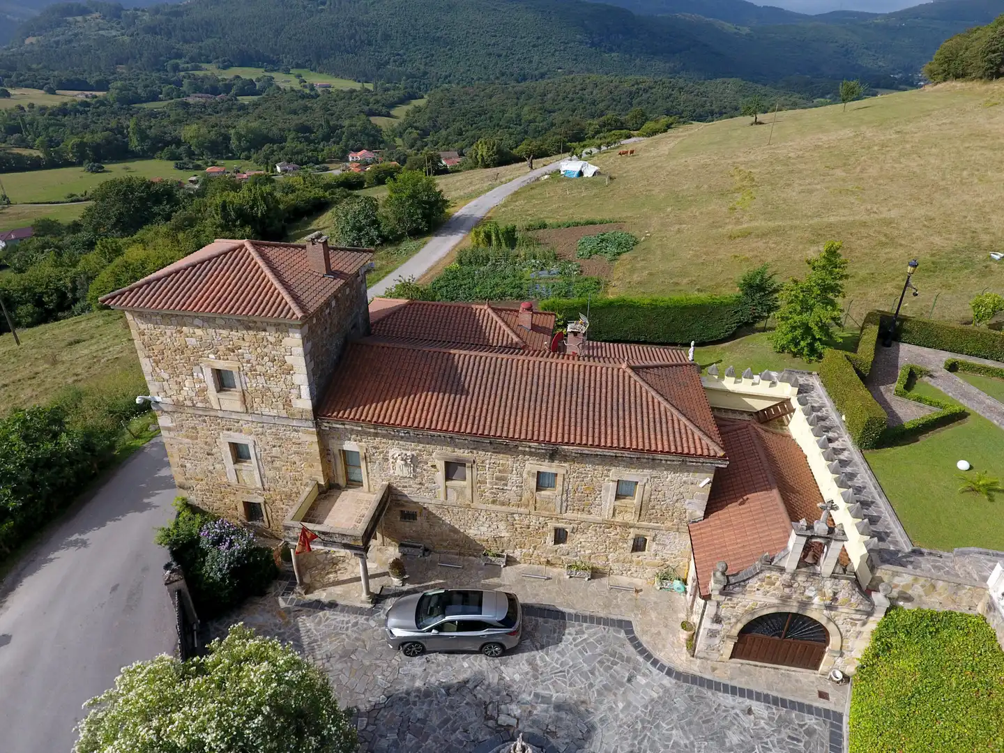 Vista exterior de Finca rústica en venta en Voto con Calefacción, Jardín privado y Terraza