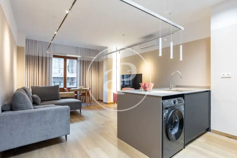 Living room of Flat for rent in Valencia  with Air Conditioner, Heating and Terrace