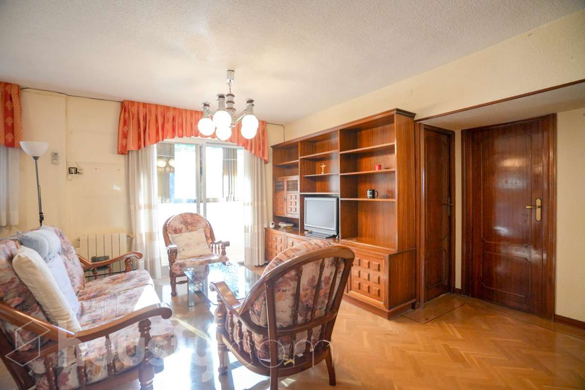 Living room of Flat for sale in  Madrid Capital  with Air Conditioner, Heating and Furnished