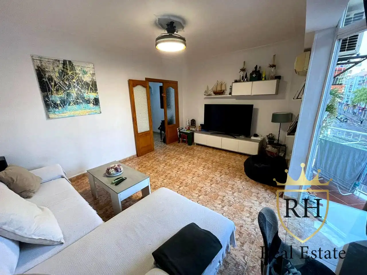 Sala d'estar de Pis en venda en  Palma de Mallorca amb Aire condicionat i Balcó