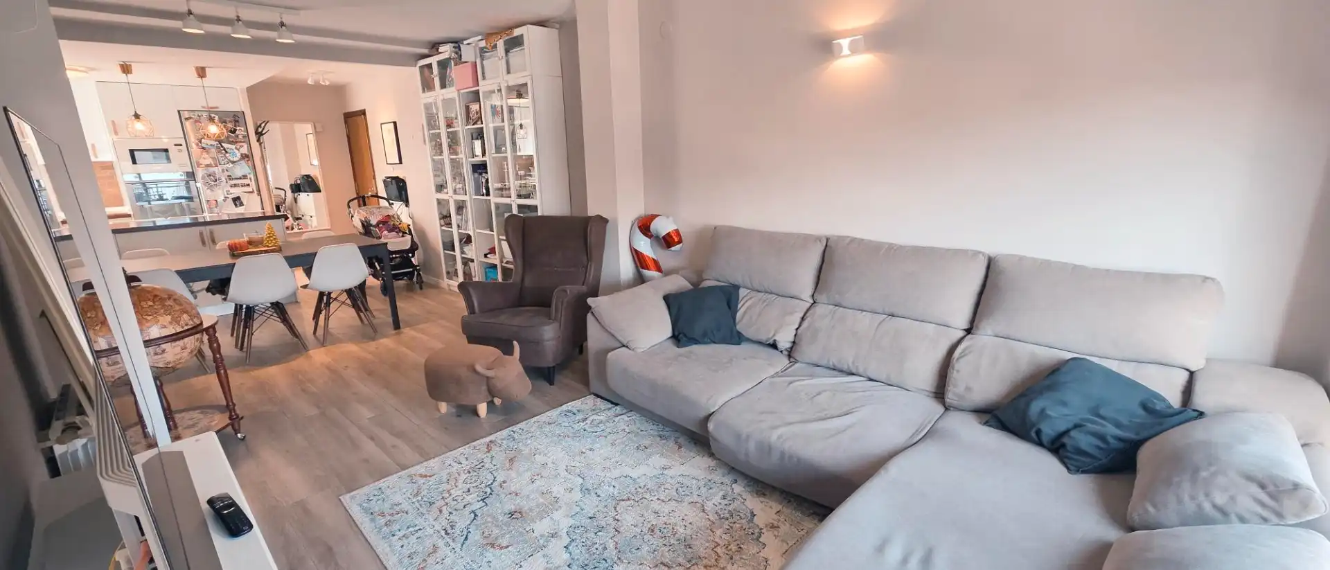 Sala de estar de Piso en venta en  Valencia Capital con Amueblado y Balcón