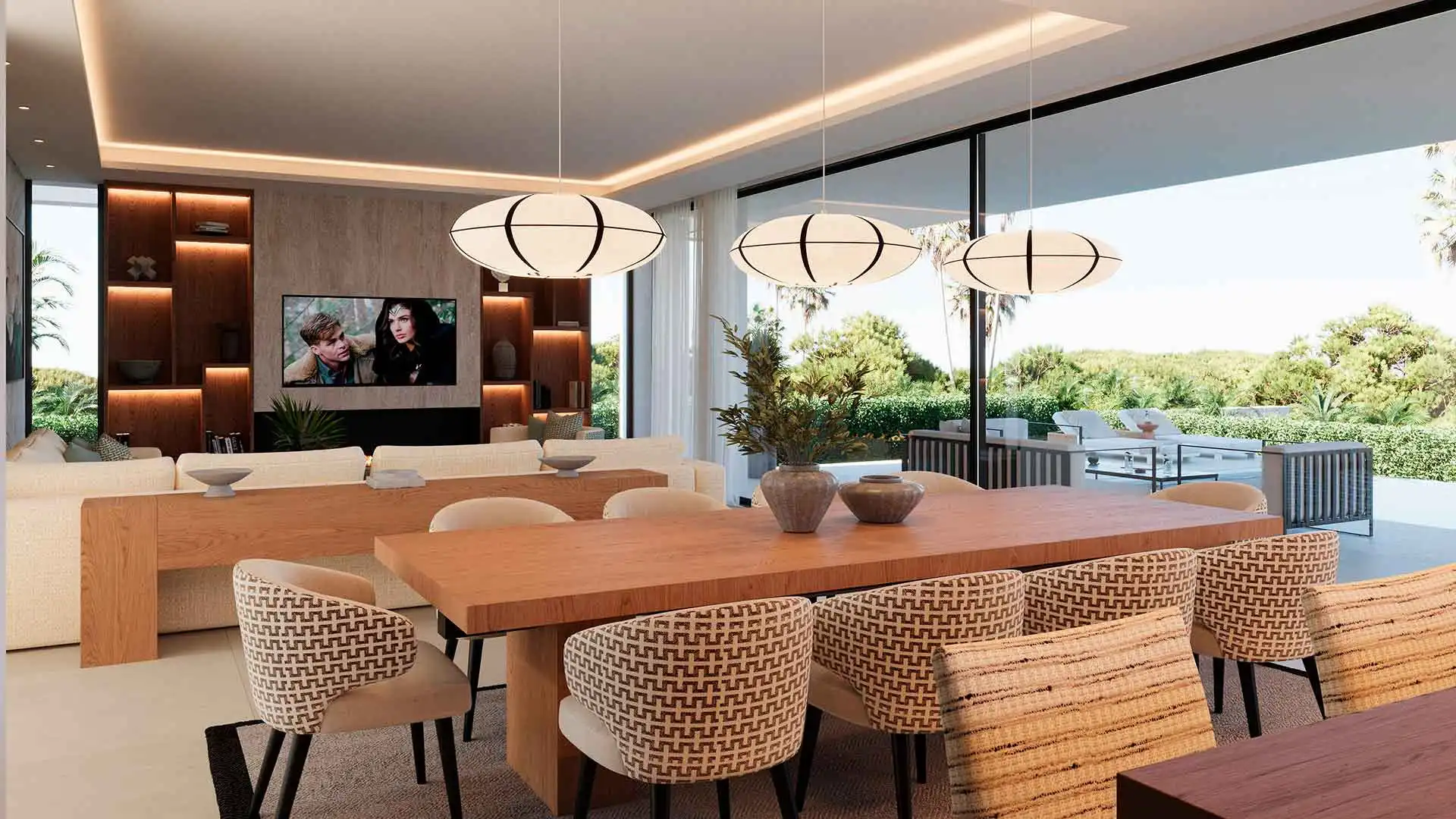 Dining room of Houses for sale in Marbella  with Air Conditioner, Heating and Terrace