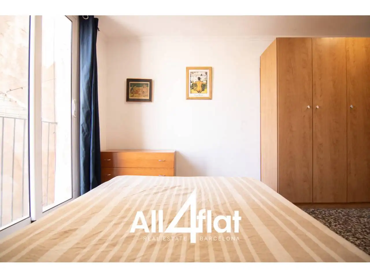 Bedroom of Flat for rent in Barcelona  with Air Conditioner, Heating and Furnished