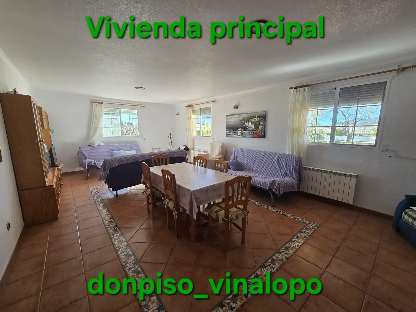 Sala d'estar de Finca rústica en venda en Elda amb Calefacció i Piscina