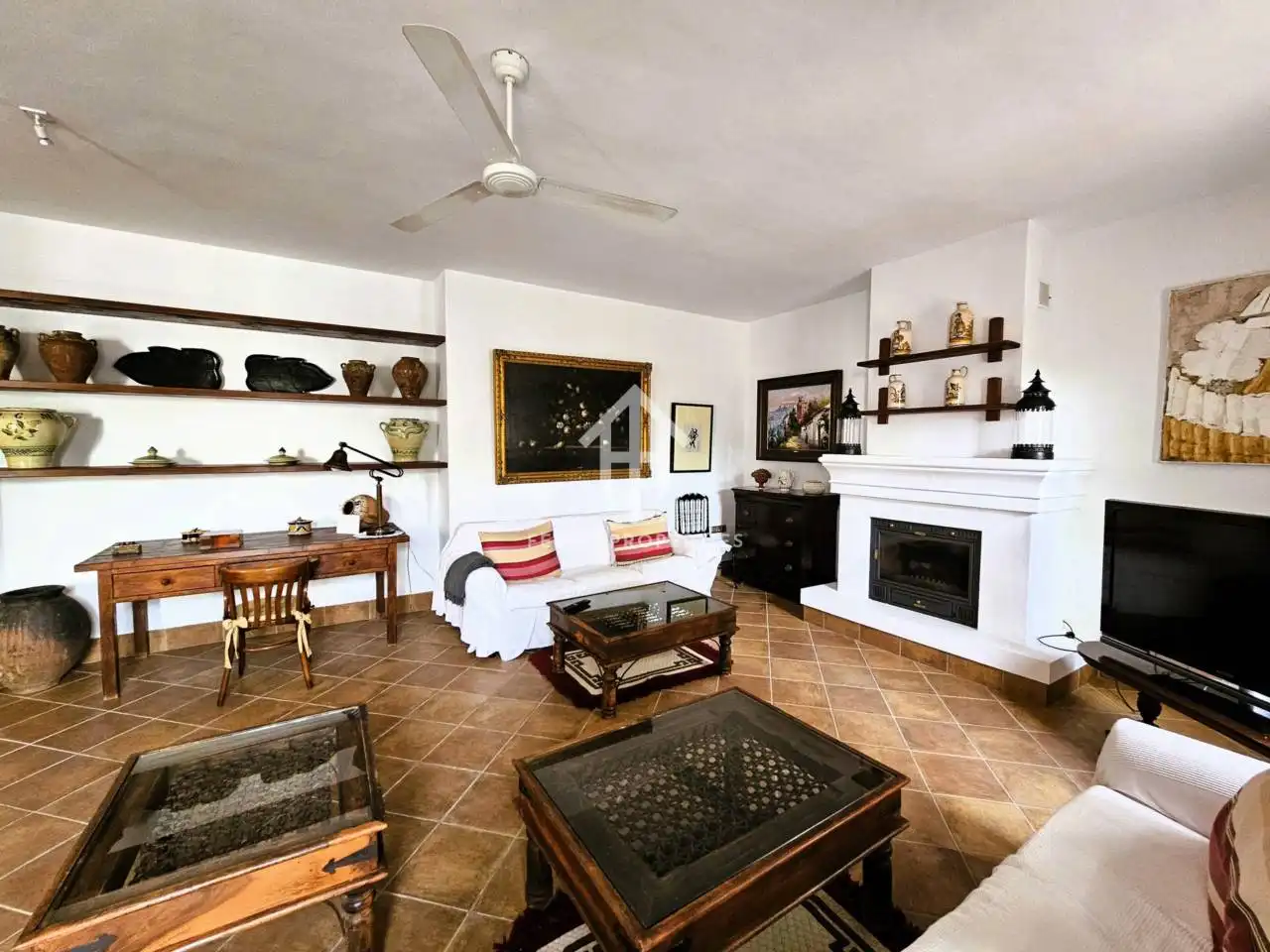Living room of Houses for sale in Villanueva de Tapia  with Air Conditioner, Heating and Private garden