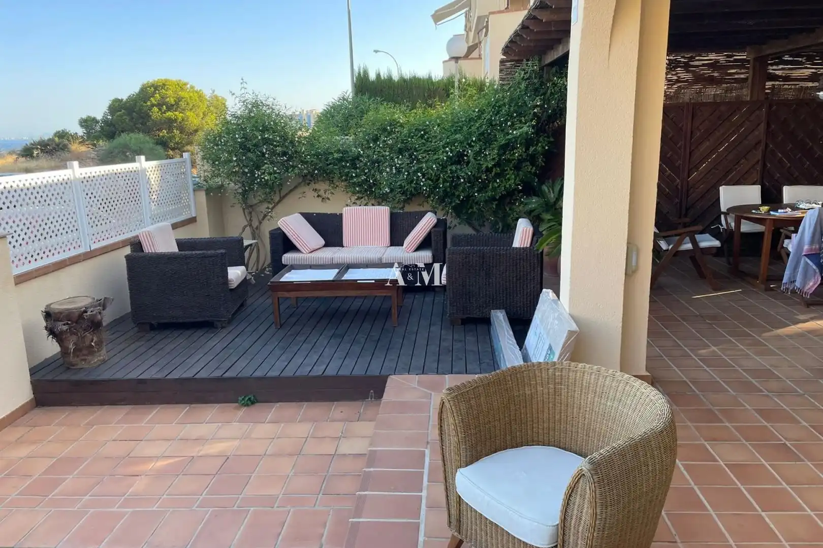 Terrassa de Casa o xalet de lloguer en Orihuela amb Jardí privat, Terrassa i Moblat