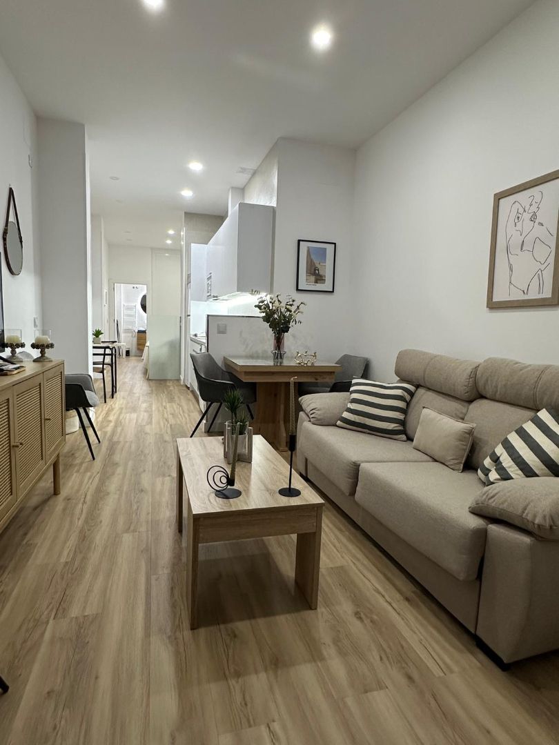 Living room of Apartment for sale in Badajoz Capital  with Furnished