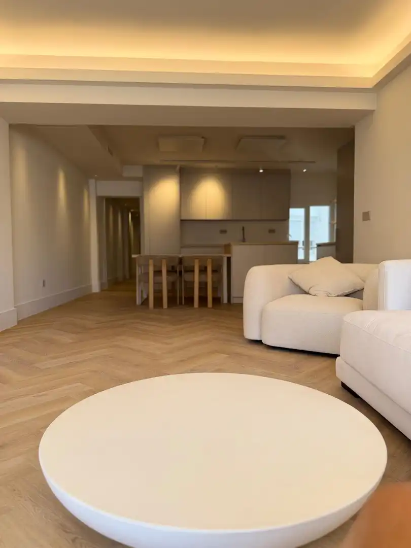 Sala d'estar de Pis en venda en Alicante / Alacant amb Calefacció, Parquet i Terrassa