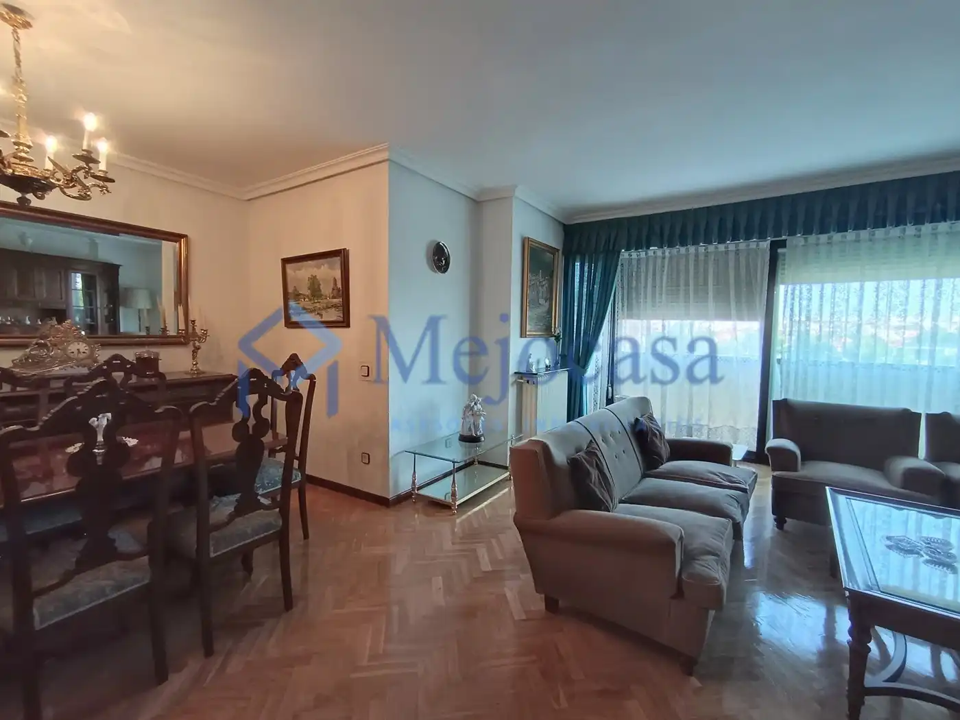 Sala de estar de Piso en venta en Madrid con Calefacción, Jardín privado y Parquet