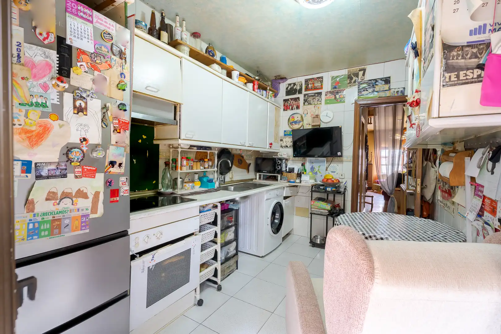 Küche von Wohnung zum Verkauf in Madrid mit Privatgarten, Terrasse und Balkon