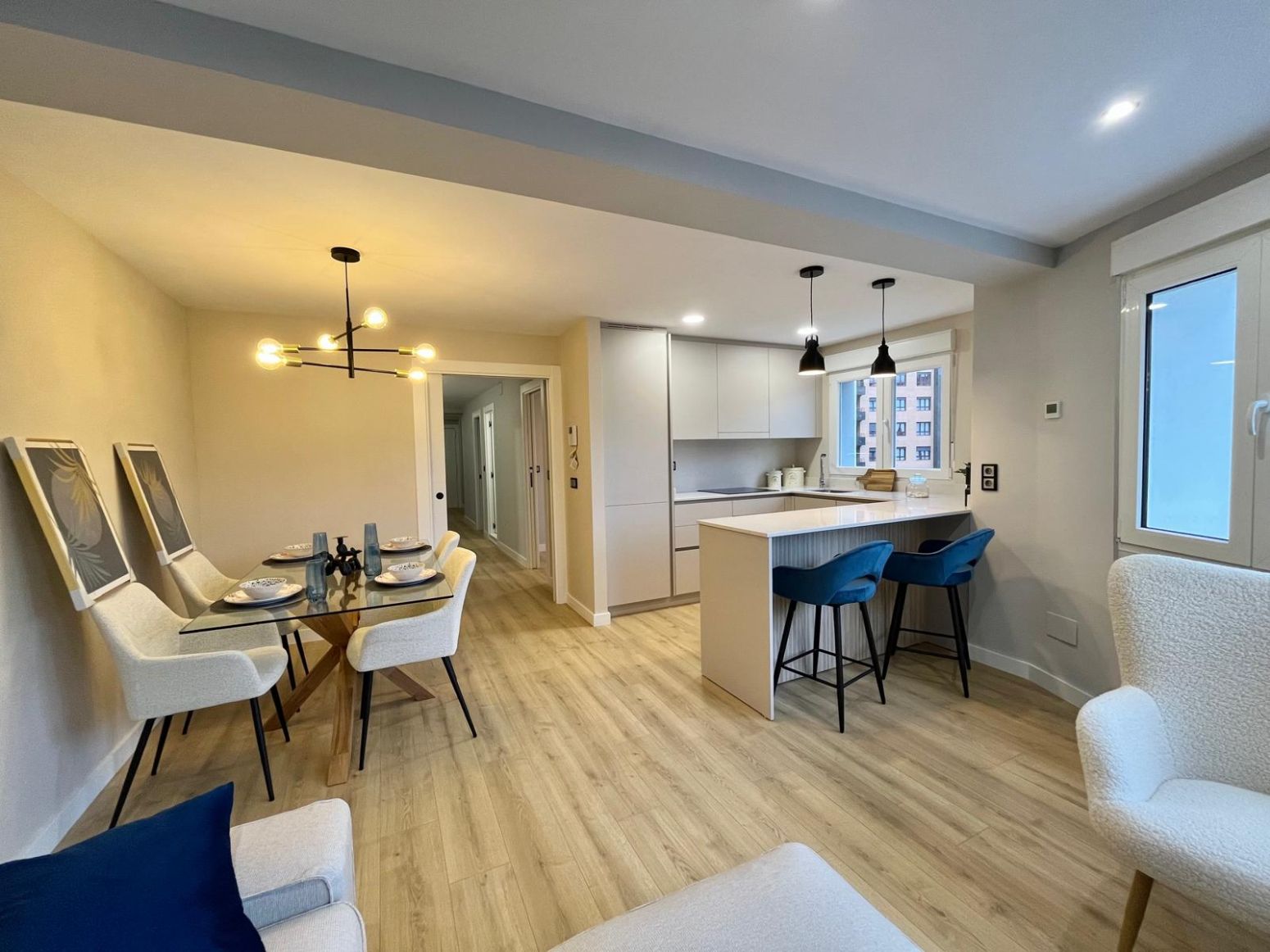 Kitchen of Flat for sale in Avilés  with Heating, Private garden and Home automation