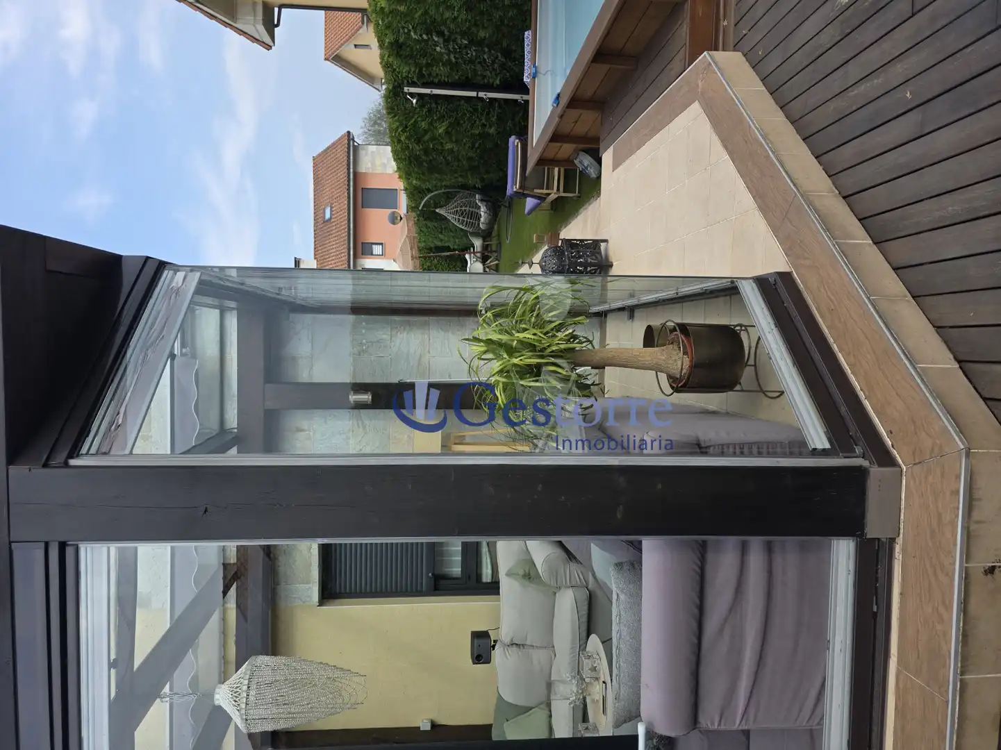Jardín de Casa adosada en venta en Siero con Calefacción, Jardín privado y Terraza