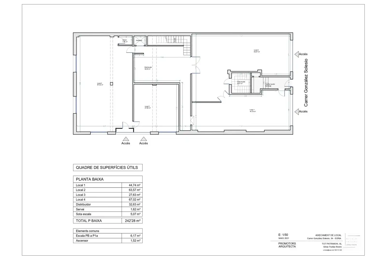 Business premises to rent in de González Solesio 34