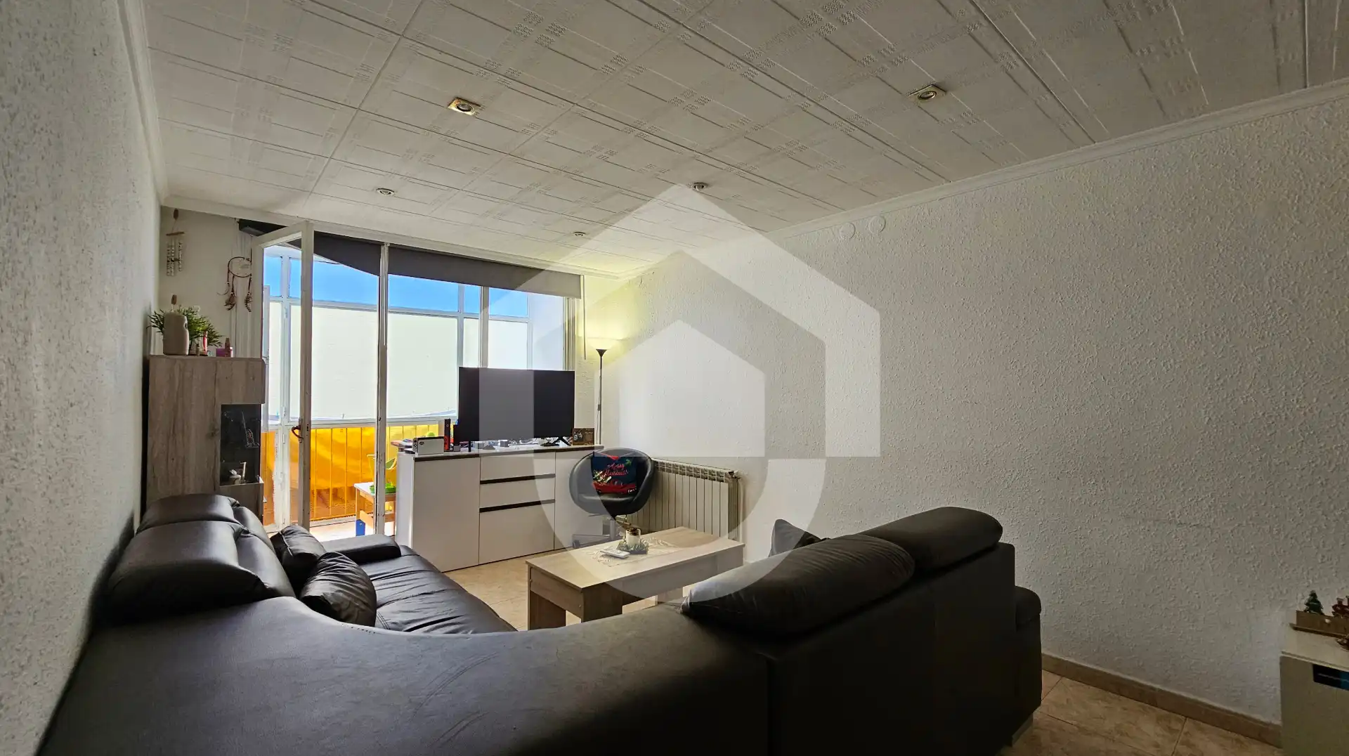 Sala d'estar de Pis en venda en Barcelona amb Aire condicionat i Calefacció