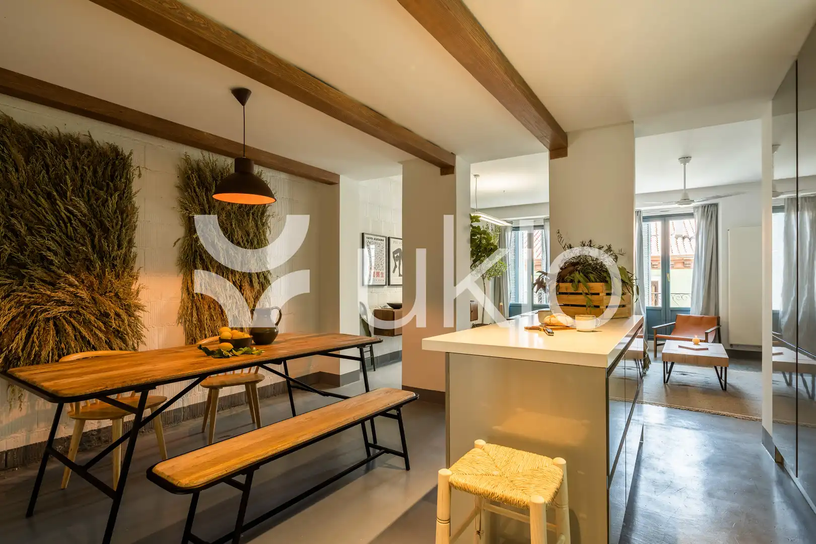 Kitchen of Apartments for rent in Madrid  with Air Conditioner, Heating and Furnished