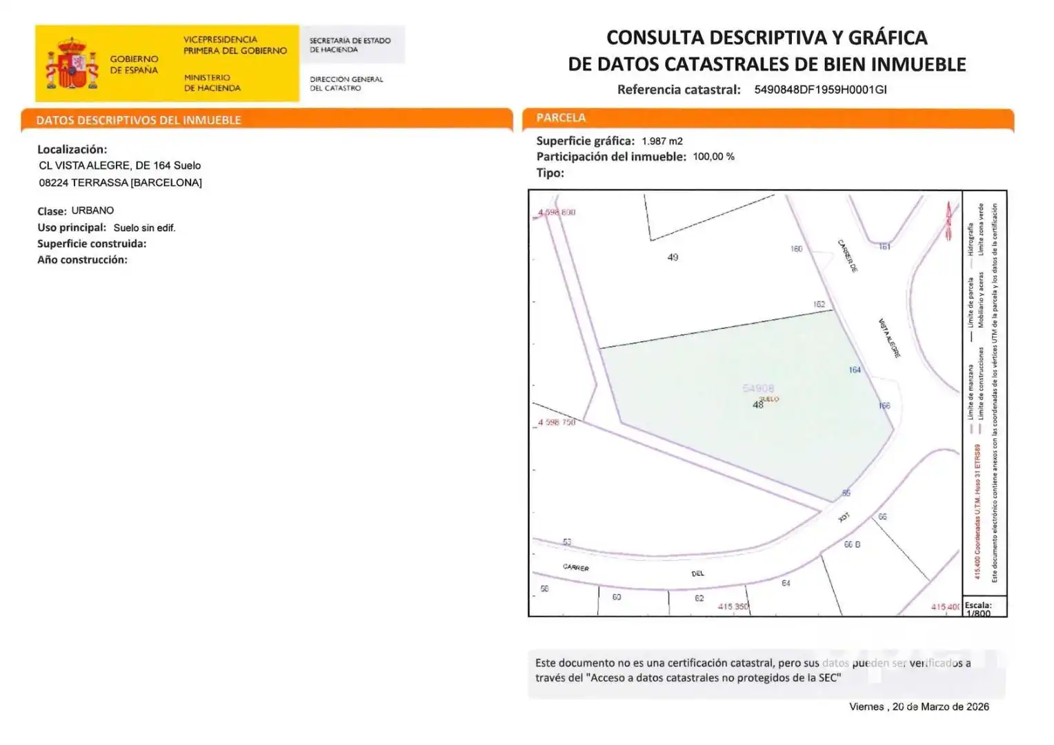 Terreno en venta en Terrassa