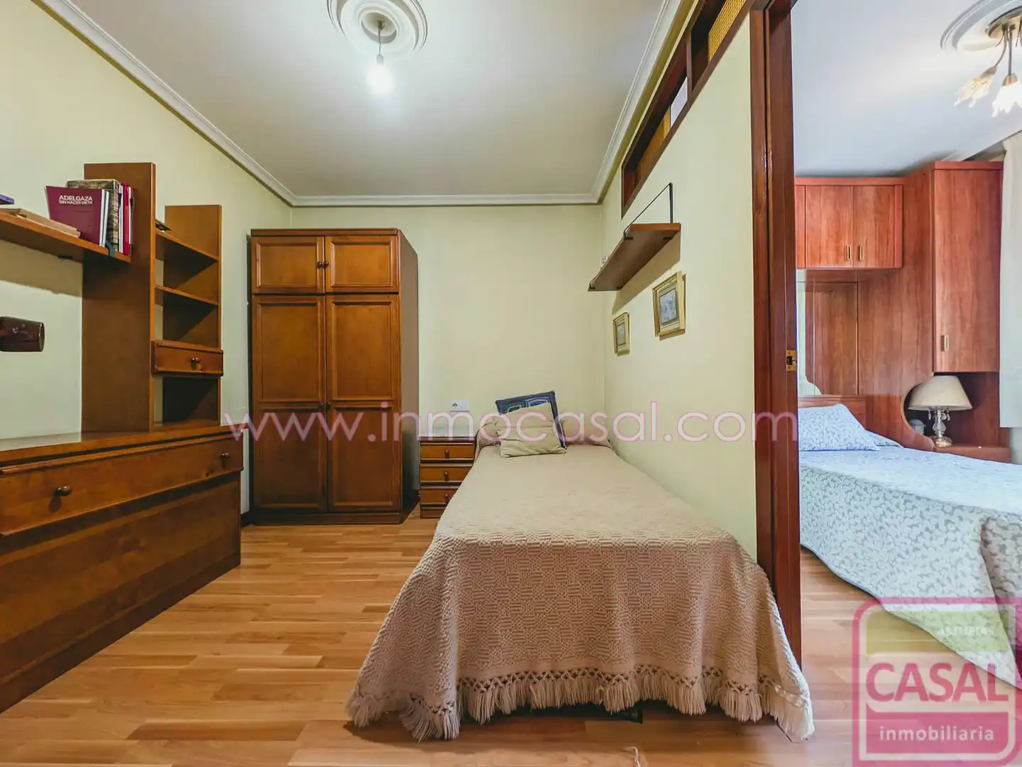 Schlafzimmer von Wohnung zum Verkauf in Mieres (Asturias) mit Heizung, Abstellraum und Möbliert