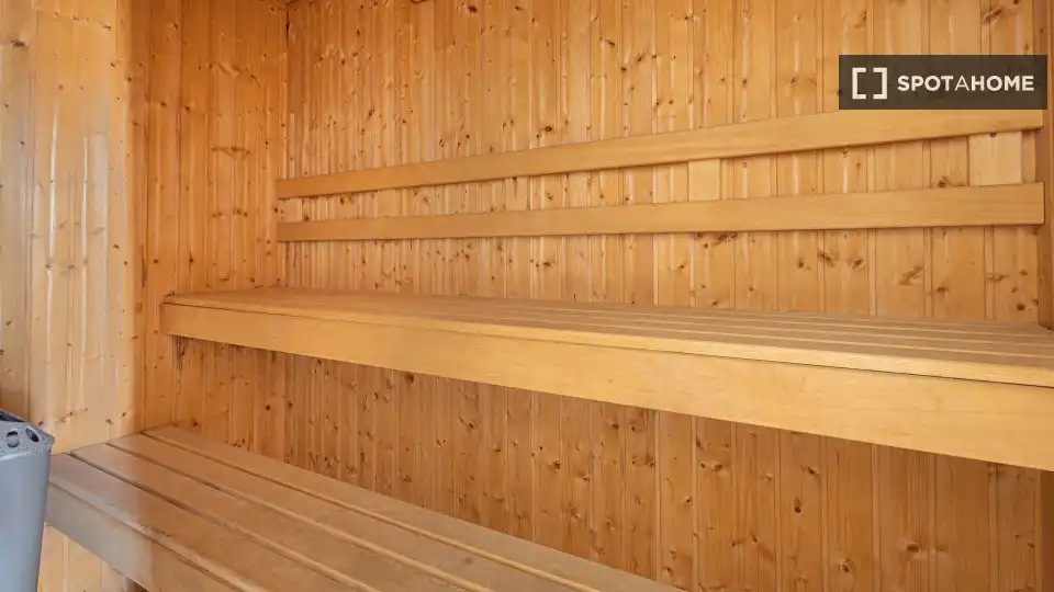 Habitación de Apartamento para compartir en Ojén con Aire acondicionado, Terraza y Amueblado