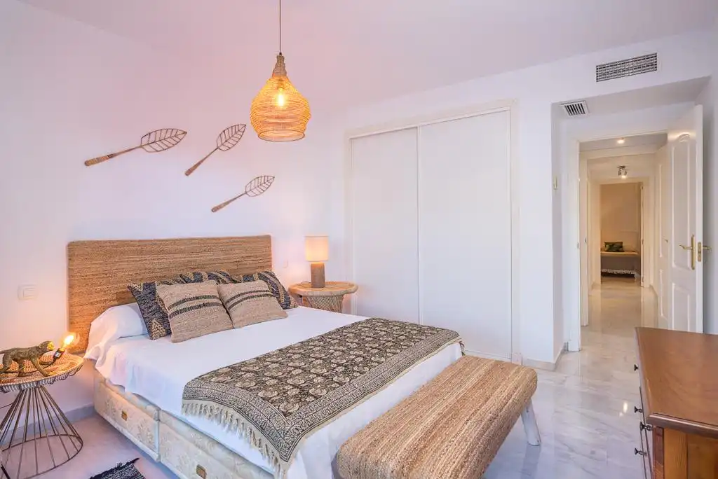 Bedroom of Ground floor for rent in Marbella  with Air Conditioner, Terrace and Furnished