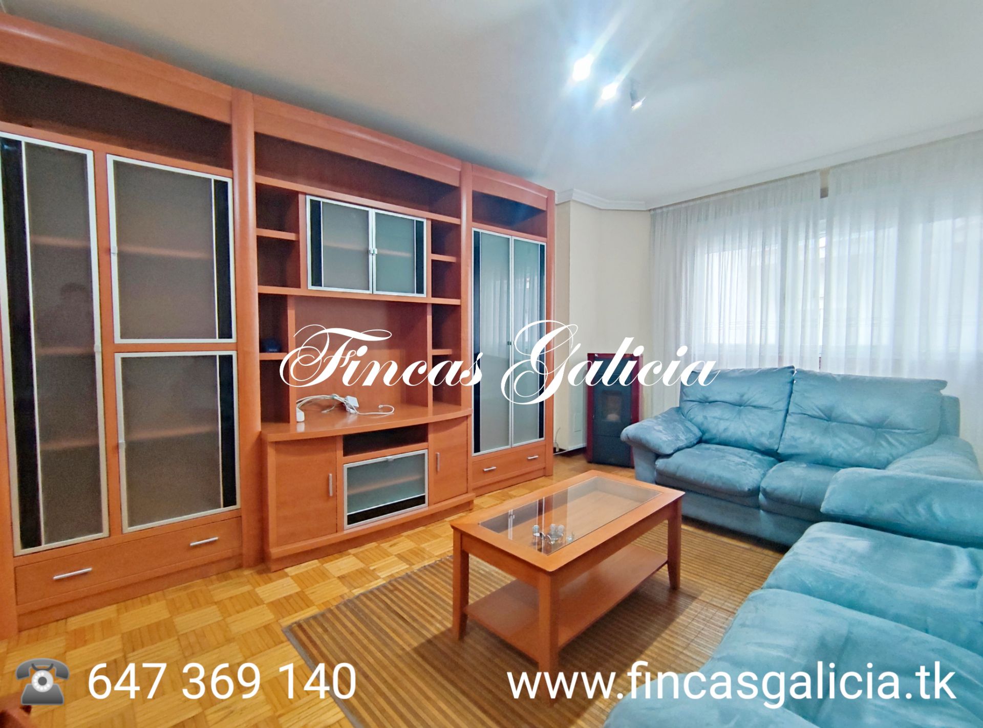 Living room of Flat for sale in Verín  with Heating, Furnished and Oven