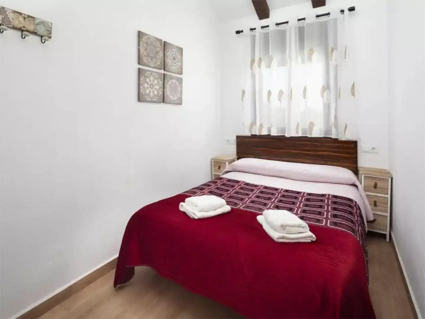 Schlafzimmer von Wohnung zur Miete in Cútar mit Klimaanlage, Privatgarten und Schwimmbad