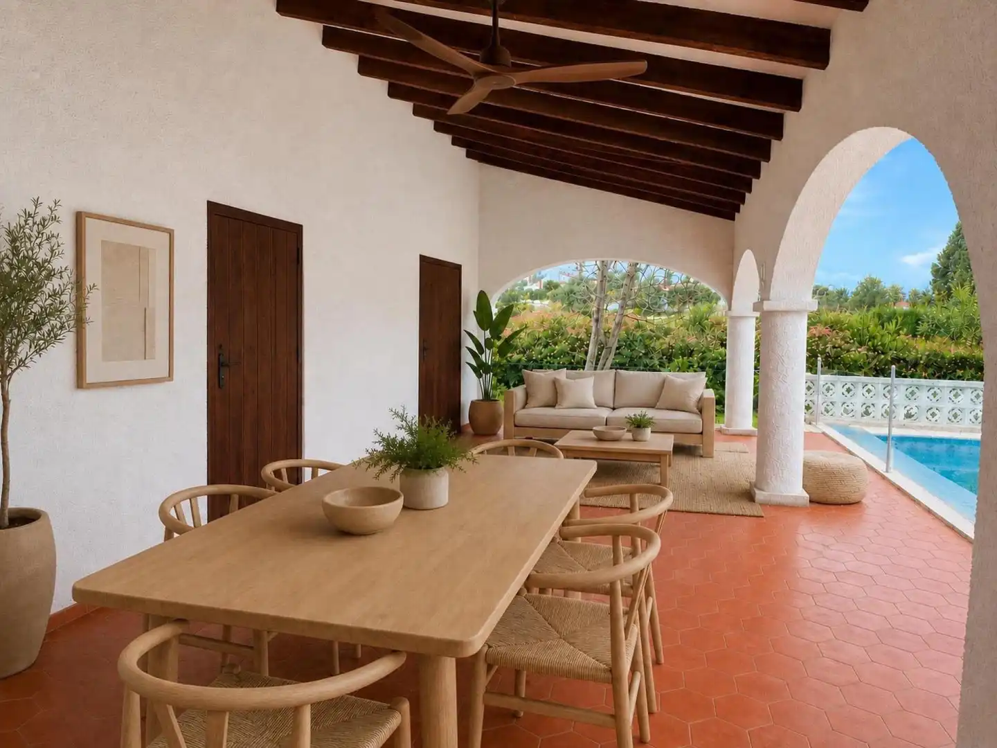 Terraza de Finca rústica en venta en Dénia con Terraza y Piscina