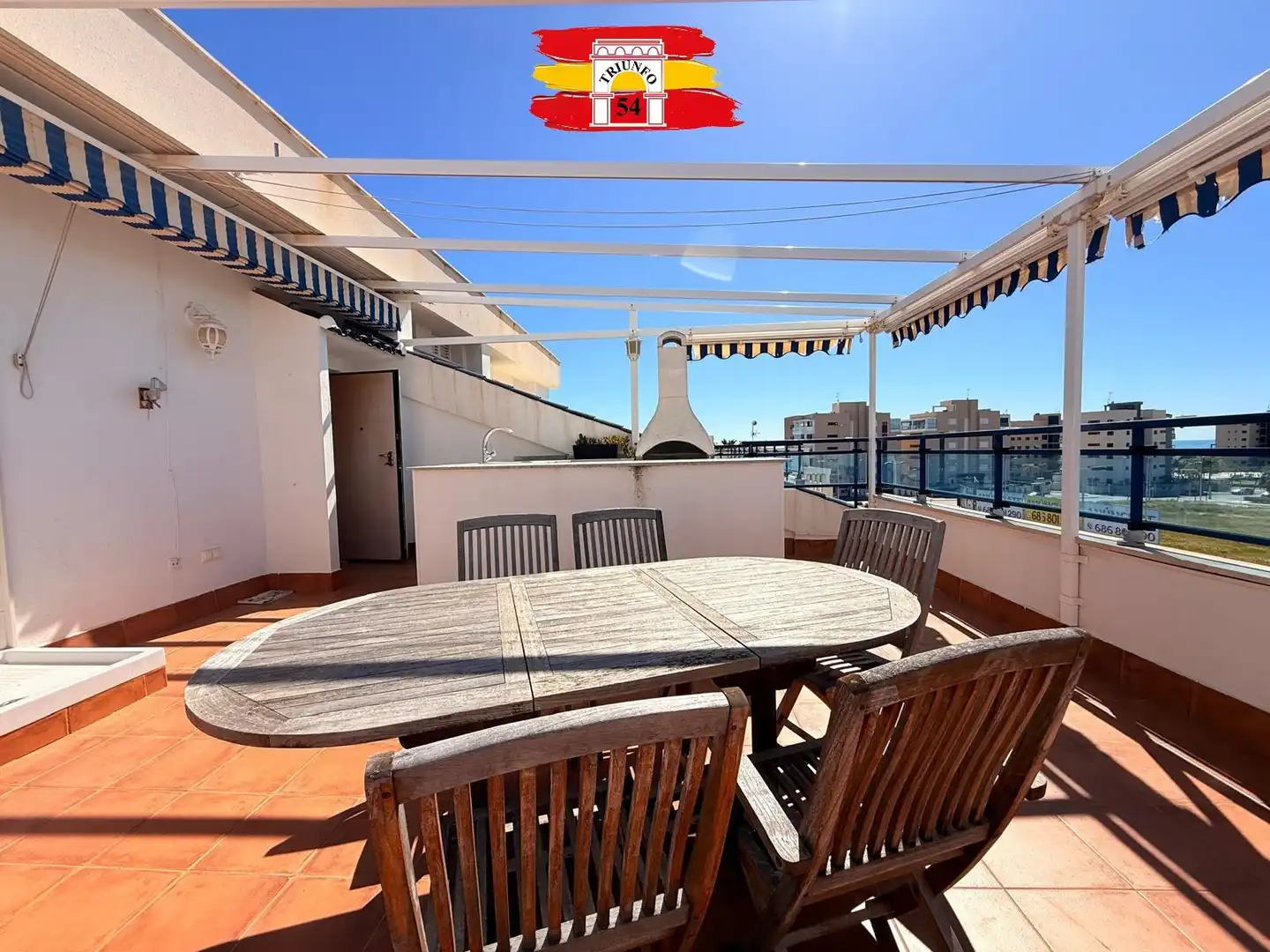Terraza de Ático en venta en Pilar de la Horadada con Aire acondicionado, Jardín privado y Trastero