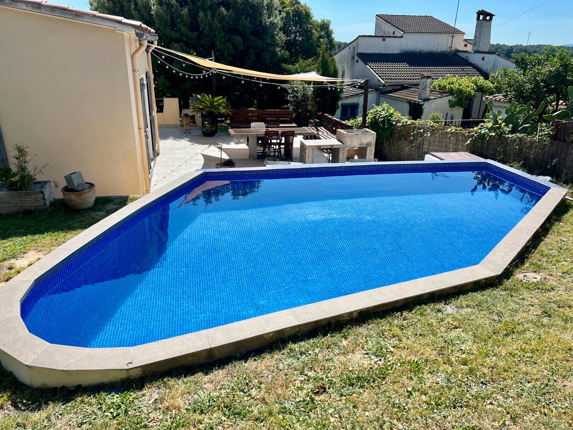Swimming pool of House or chalet for sale in Sant Miquel de Fluvià  with Heating, Private garden and Parquet flooring