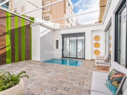 Terrace of Flat for sale in  Valencia Capital  with Air Conditioner and Swimming Pool