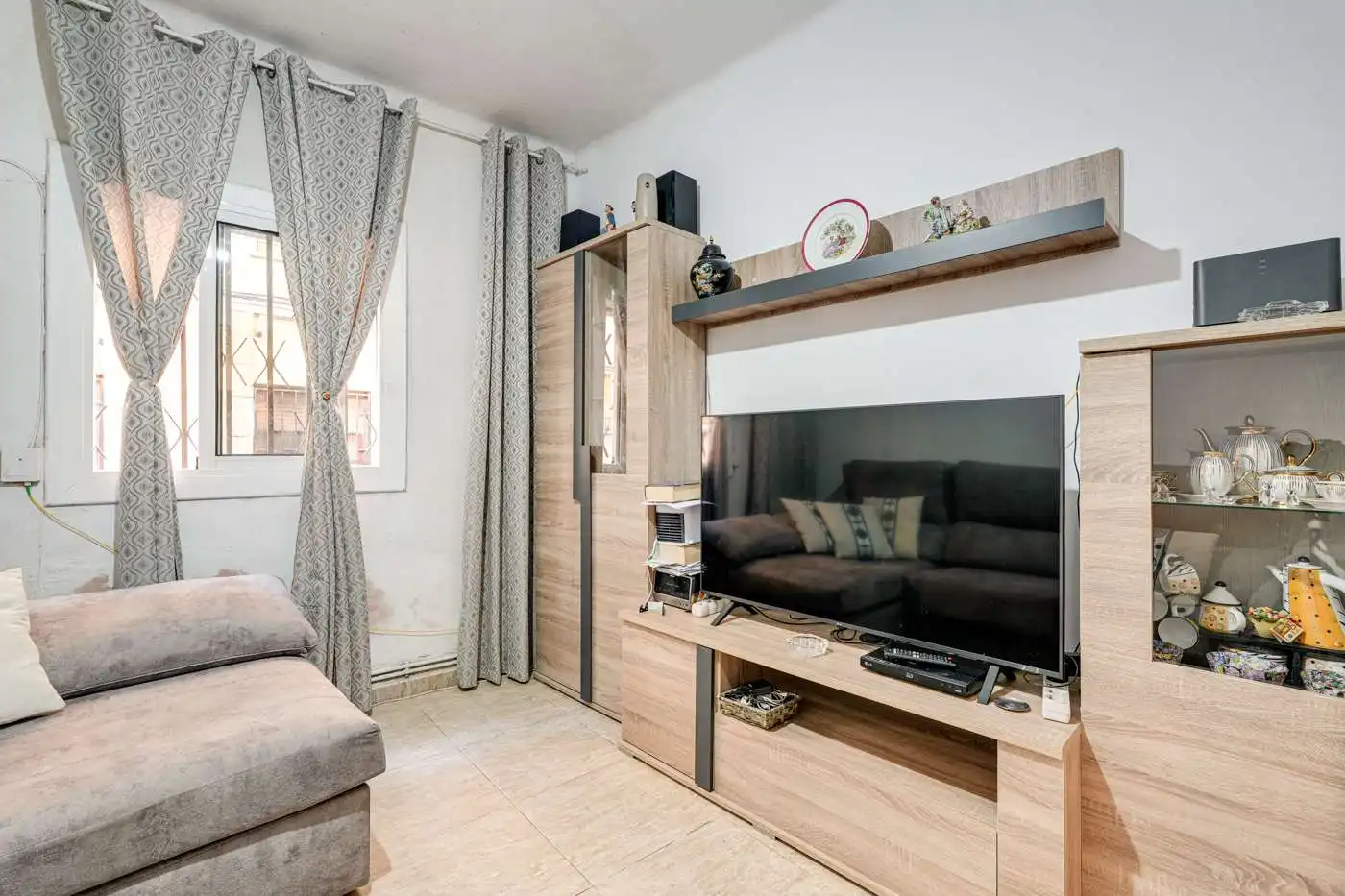 Wohnzimmer von Wohnung zum Verkauf in Barcelona mit Heizung und Möbliert