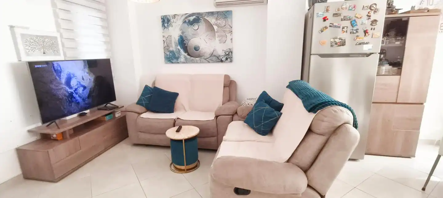 Wohnzimmer von Wohnung zum Verkauf in Garrucha mit Klimaanlage, Terrasse und Abstellraum