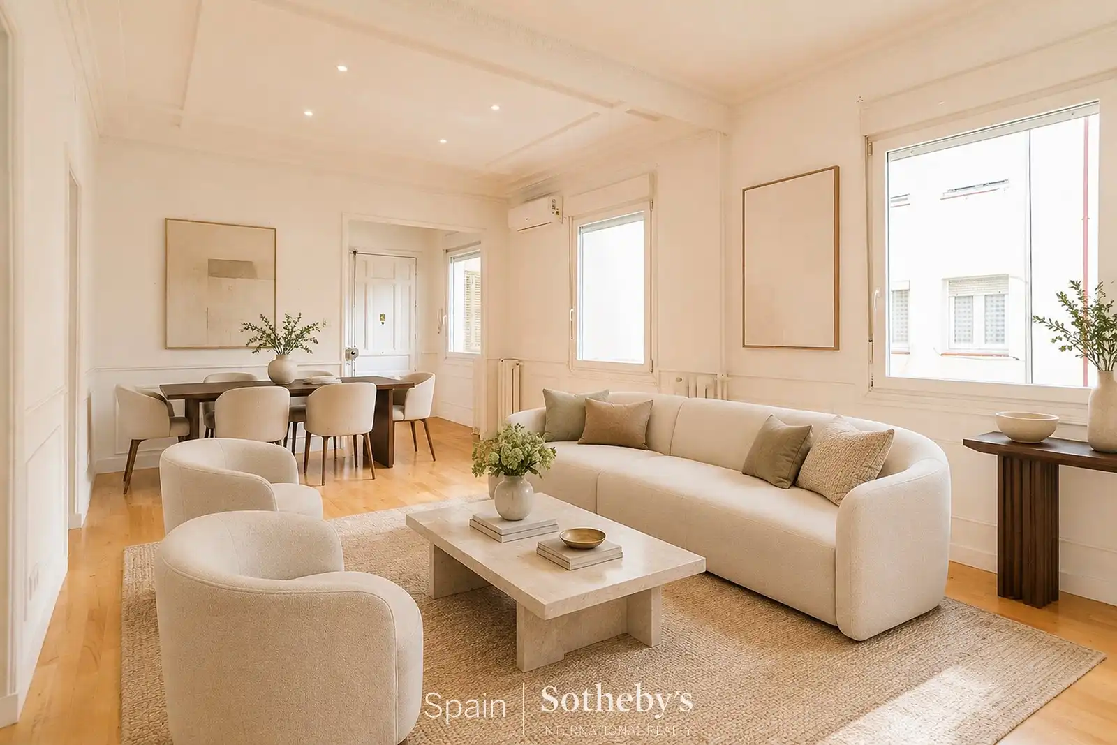 Sala d'estar de Apartament de lloguer en Madrid amb Aire condicionat i Calefacció