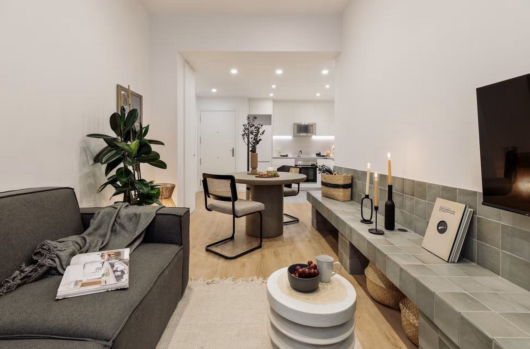Living room of Flat to rent in Castelldefels  with Air Conditioner, Furnished and Pets allowed