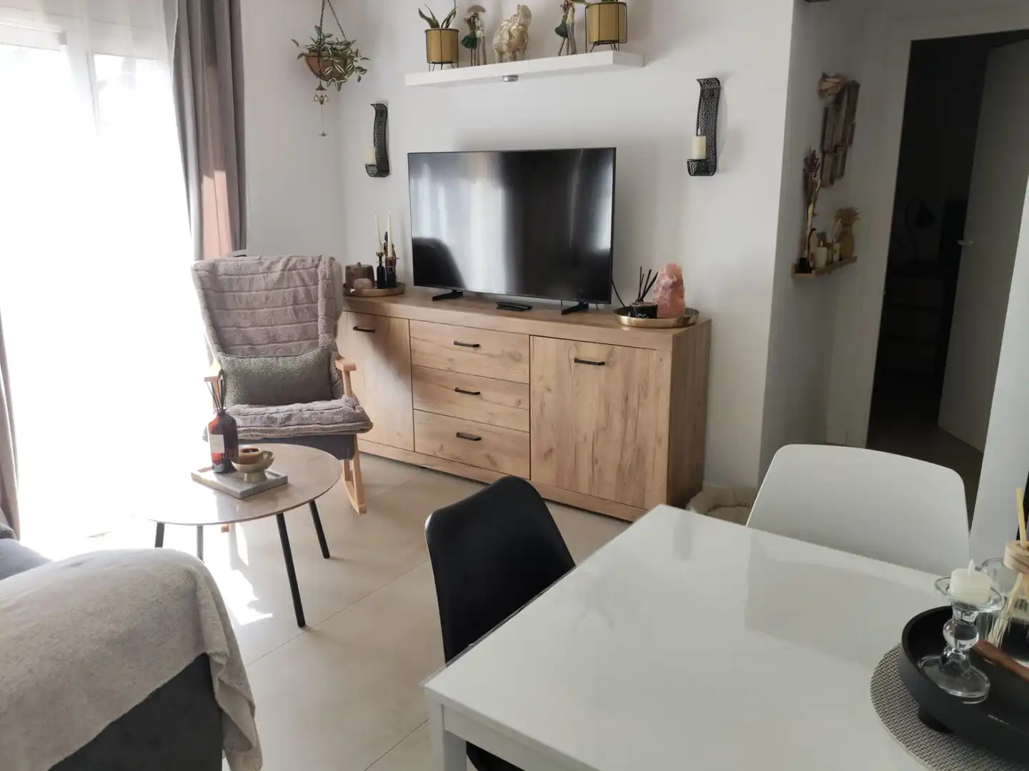 Living room of Flat for sale in Pineda de Mar  with Air Conditioner, Heating and Furnished